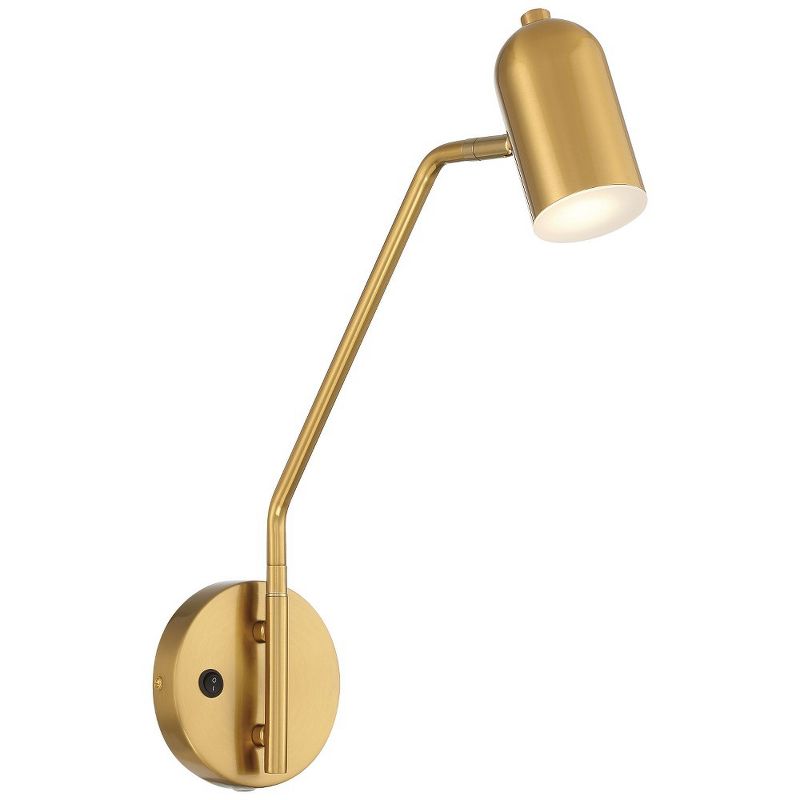 Access Lighting Aalto 1 - Light Swing Arm Lamp in  Antique Brushed Brass, 1 of 2