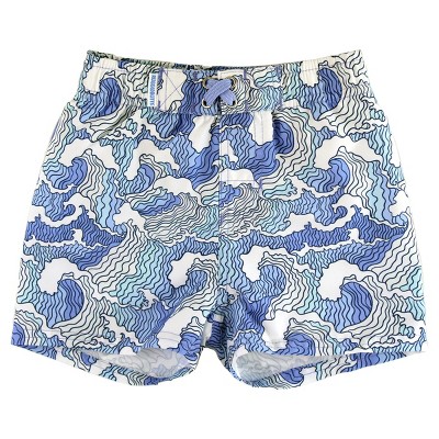 Ruggedbutts Boys Swim Trunks - Ocean Camo, 3-6 Months : Target