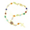 RMZ GOLD NYC 14K Gold Plated Multi-Color Niño Jesus Bracelet – Religious Charm Jewelry - 2 of 2