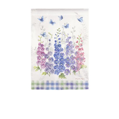 Delphiniums Garden Satin Flag