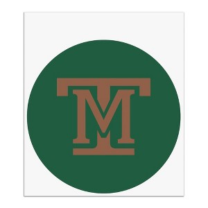 Montana Tech of the University of Montana Primary Logo Automotive Car Window Locker Circle Bumper Sticker - 1 of 4