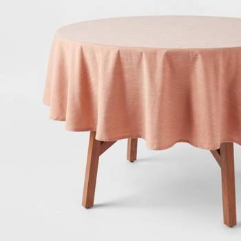 Cotton Chambray Tablecloth Pink - Threshold™