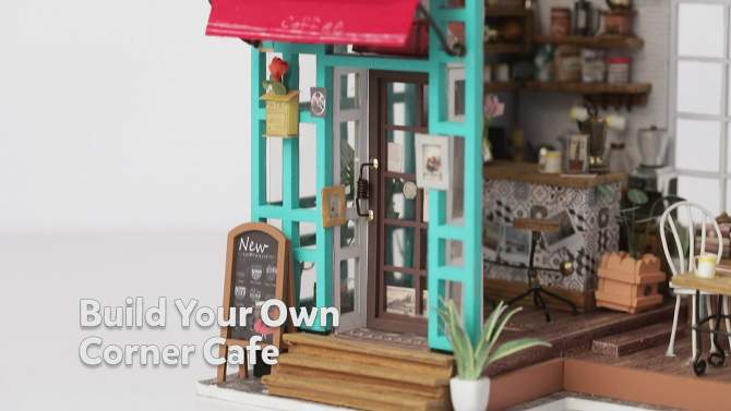  Fat Brain Toys DIY Miniature Model Kit: Simons Coffee Shop FB291-1, 2 of 7, play video