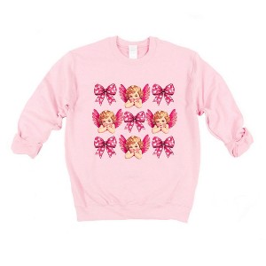 Simply Sage Market Women's Graphic Sweatshirt Coquette Cupid Chart - 1 of 4