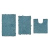 Modesto Collection Cotton Tufted Set of 3 Bath Rug Set - Home Weavers - 2 of 4