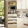 Aheaplus 80"H Pantry Cabinet with Adjustable Shelves and Drawers - 2 of 4