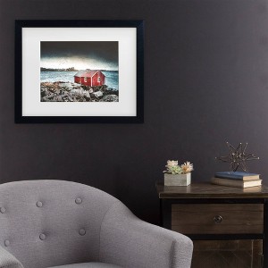 Trademark Fine Art Philippe Sainte Laudy Norwegian Texture Red Matted Framed Art - 1 of 4