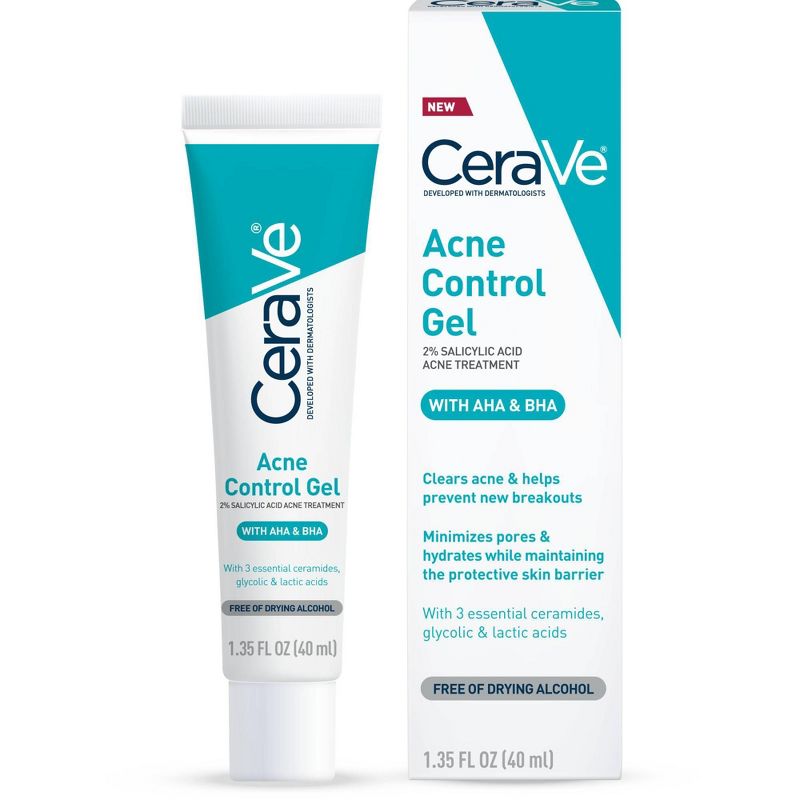 CeraVe Salicylic Acid Acne Treatment Control Gel - 1.35oz, 6 of 18