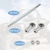Unique Bargains M8 Steering Suspension Tie Rod for 49cc Electric ATV Go Kart 2Pcs Silver Tone - 4 of 4