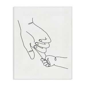 Stupell Industries Baby Hands Holding Index Finger, 24" x 30" - 1 of 4