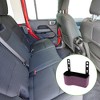 Unique Bargains Car Trash Can W/ Hook Hanging Front Rear Seats Rhinestone Trash Bin Pink 1 Pc - 2 of 4