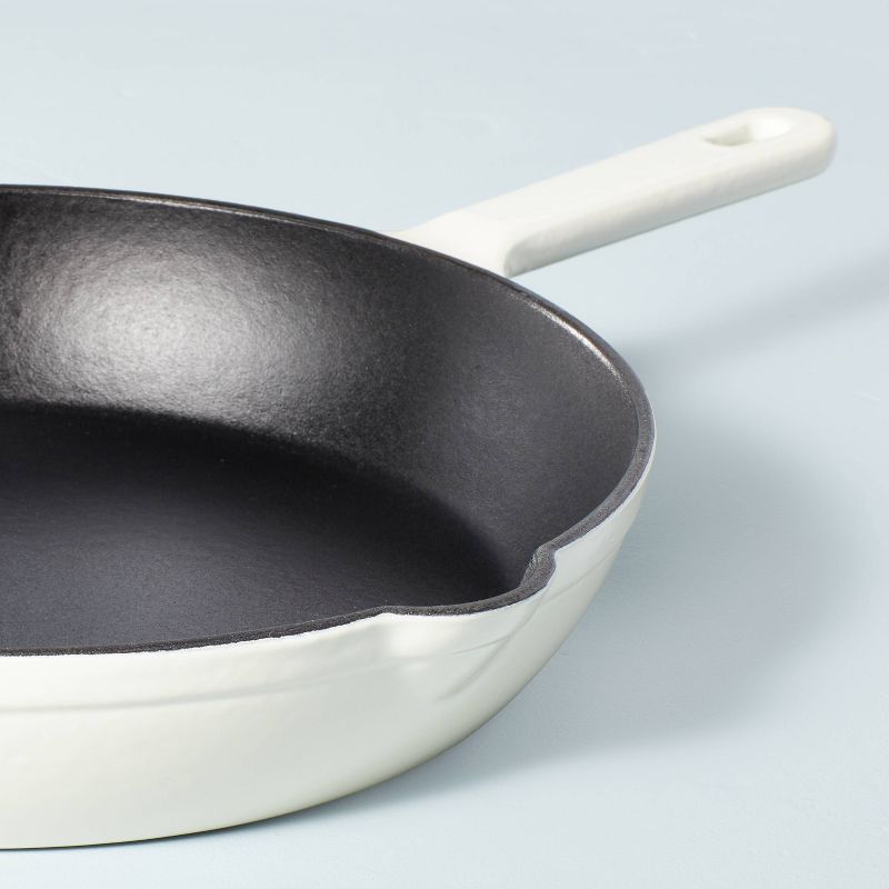Enameled Cast Iron Skillet Sour Cream - Hearth & Hand™ with Magnolia, 3 of 4