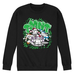 Men's - Teenage Mutant Ninja Turtles - TMNT Paint Logo Graphic Fleece Sweatshirt - 1 of 4