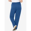 Woman Within Plus Size Tall 7-Day Knit Ribbed Straight Leg Pant - 3 of 4