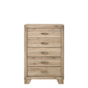 32" Miquell Decorative Storage Drawer Natural - Acme Furniture: Wood Composite, 5 Drawers, 44" Height - 1 of 4