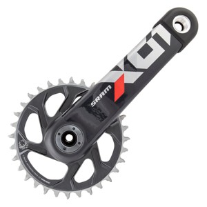 Sram X01 Eagle Crankset 170x32 1x12 Speed Carbon Fiber Red DUB Spindle - 1 of 1