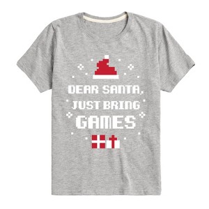 Boys' - Instant Message - Bring Games Christmas Short Sleeve Graphic T-Shirt - 1 of 4