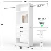 Aheaplus 8 FT Closet Organizer with Mirror, Closet System with Drawer and Extendable Hanging Rod - 2 of 4