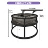 Coffee Tables for Living Room, Round Lift Top Coffee Table with Storage and Hidden Compartment, Small Circle Coffee Table Grey - 2 of 4