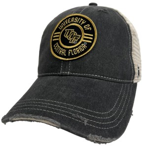 University Of Central Florida Vintage Trucker Hat Vintage Cotton Till Trucker Cap With Campus Lab Branding Black OS - 1 of 4