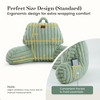 Amelie Home Faux Fur Backrest Reading Pillow with Pockets - 2 of 4