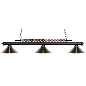 Z-Lite Shark 3 - Light Island Pendant Light in  Matte Black - 1 of 1