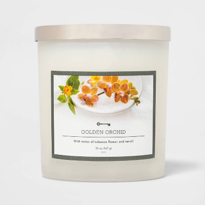 20oz Jar 3-Wick Golden Orchid Candle - Threshold™