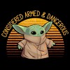 Men's Star Wars The Mandalorian The Child Considered Armed and Dangerous T-Shirt - 2 of 4