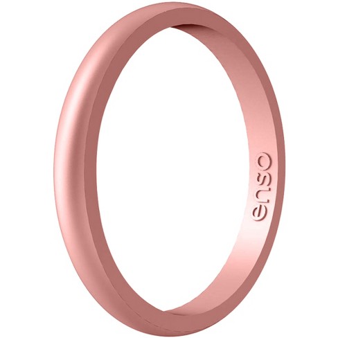 Enso Rings Thin Elements Series Silicone Ring - Rose Gold - 6