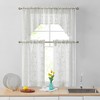 HLC.ME Joyce Lace Sheer Kitchen Cafe Curtain Tiers for Small Windows, Kitchen & Bathroom - Set of 2 - 4 of 4