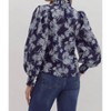 Women's Floral Print Poplin Blouse - entro - 4 of 4