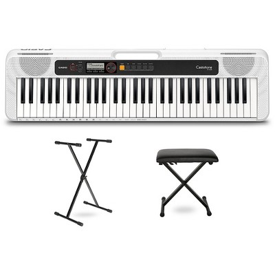 Kit Teclado Casio CT-S200 Branco + Pedal Stand - Koala Music