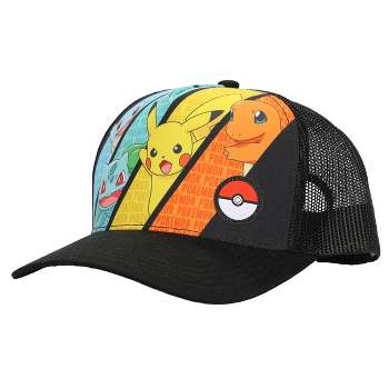 Pokemon Multicharacter Mesh and Microfiber Youth Baseball Hat