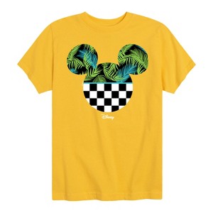 Boys' - Disney - Mickey Silhouette Tropical Vibe Short Sleeve Graphic T-Shirt - 1 of 4