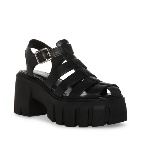 Gemmi Platform Lug Sole Fisherman Sandals - Black, 6 : Target