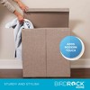 BirdRock Home Double Laundry Hamper with Lid and Removable Liner - Cream - 4 of 4