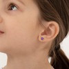 Girl's - Tiny Butterfly Screw Back Sterling Silver Earrings - In Season Jewelry - 3 of 4