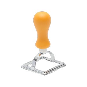 Unique Bargains Cookie Cutters Triangle Biscuit Mould Hand Wash Zinc Alloy Plastic Yellow Silver Tone 1Pc - 1 of 4