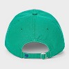 Optimistic Baseball Hat - Universal Thread™ Green: Cotton Twill, Adjustable Back Tuck, One Size - 3 of 4