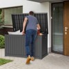 Gulches 230 Gallon Deck Box, Waterproof Resin Outdoor Storgae Box for Patio Furniture, Patio Cushions, Gardening Tools, Pool, Sports Supplies, Black - 2 of 4