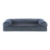 FurHaven Faux Fleece & Chenille Orthopedic Sofa Dog Bed - 2 of 3
