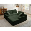 109'' Modern Boneless Sofa Couch, Corduroy Modular Sectional Sofa With L-Shape Chaise, No Assembly Required - 4 of 4