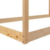 CAVINAS Twin Size Floor Bed Modern House Shaped Wooden Bed Frame with Sloping Roof for Bedroom - 3 of 4