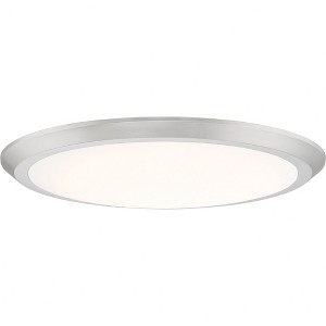 Quoizel Lighting Verge 1 - Light Flush Mount in  Brushed Nickel - 1 of 4