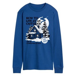 Men's - Instant Message - How To Live As An Outsider- Men's Long Sleeve Graphic T-Shirt Long Sleeve Graphic T-Shirt - 1 of 4
