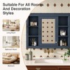35'' x 27.5'' Medicine Cabinet, Wall Mounted Bathroom Storage Cabinet, Modern Bathroom Wall Cabinet with Mirror, Mirror Cabinet with 6 Open Shelves - 4 of 4