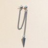 Stainless Steel Tassel Threader Earrings | Unisex Geometric Punk Jewelry Gift - 2 of 3