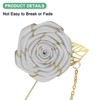 Unique Bargains Wedding Rose Men Suit Boutonnieres Lapel Pin 1 Pc - 2 of 4