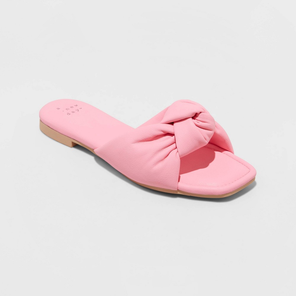 size (11)9.5)Women's Ruth Slide Sandals - A New Day™ off white 