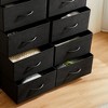 Cozy Dresser with Fabric Bins,Storage Organizer with Metal Frame Chest of Drawers with Wooden Top, Waterproof Dressers - 3 of 4